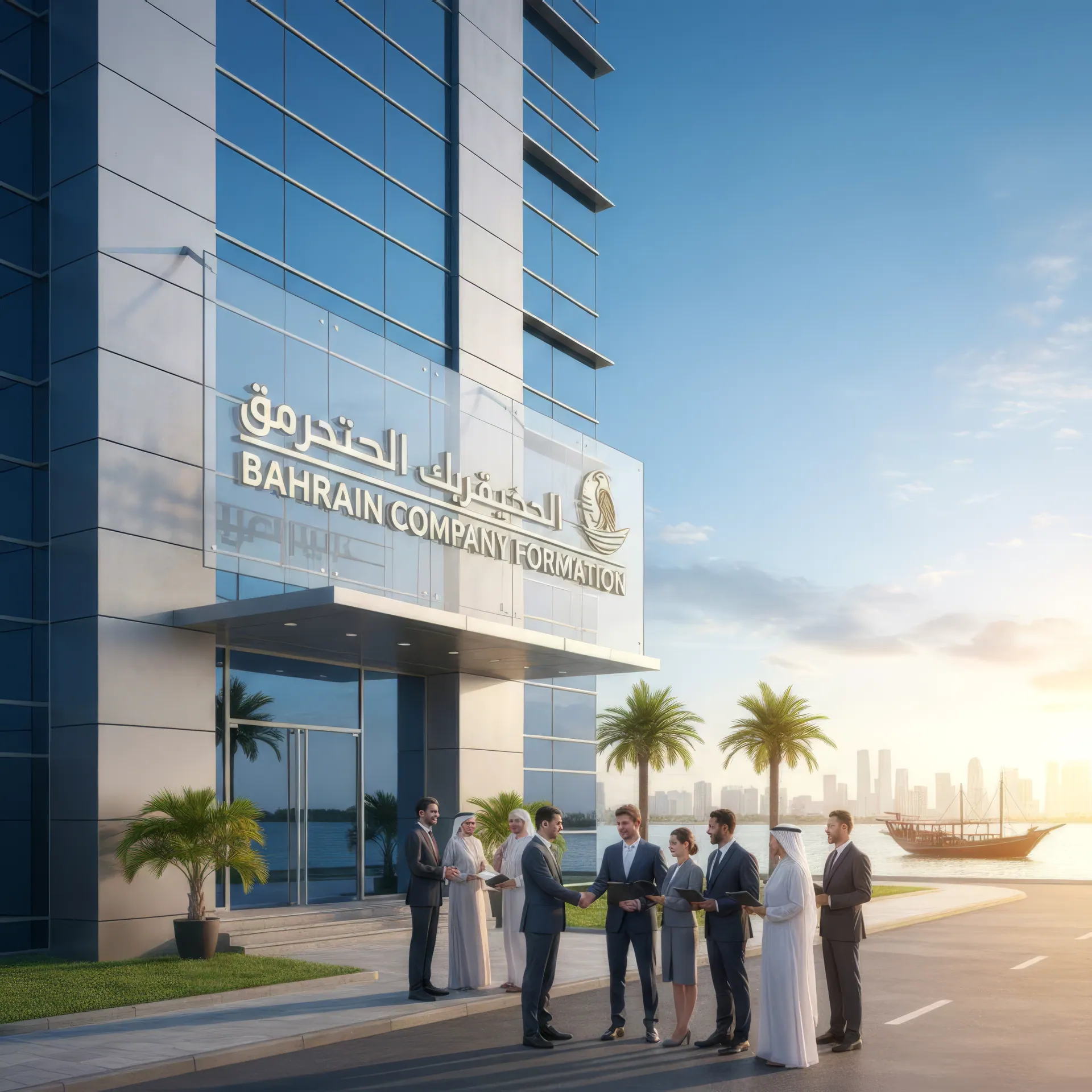 Ajman skyline waterfront