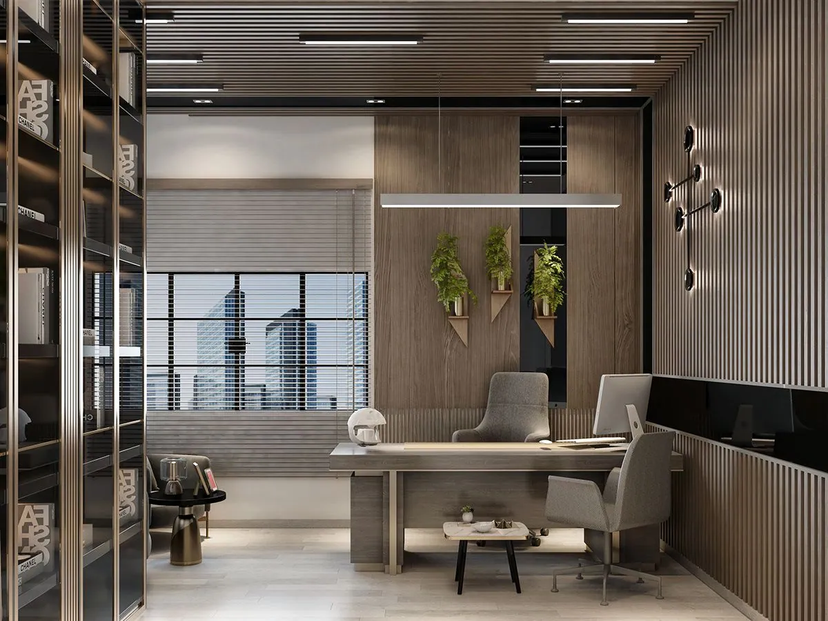 Modern office workspace in Ajman