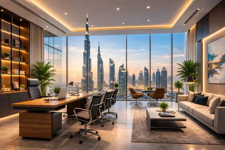 Popular locations for office space rental in Dubai