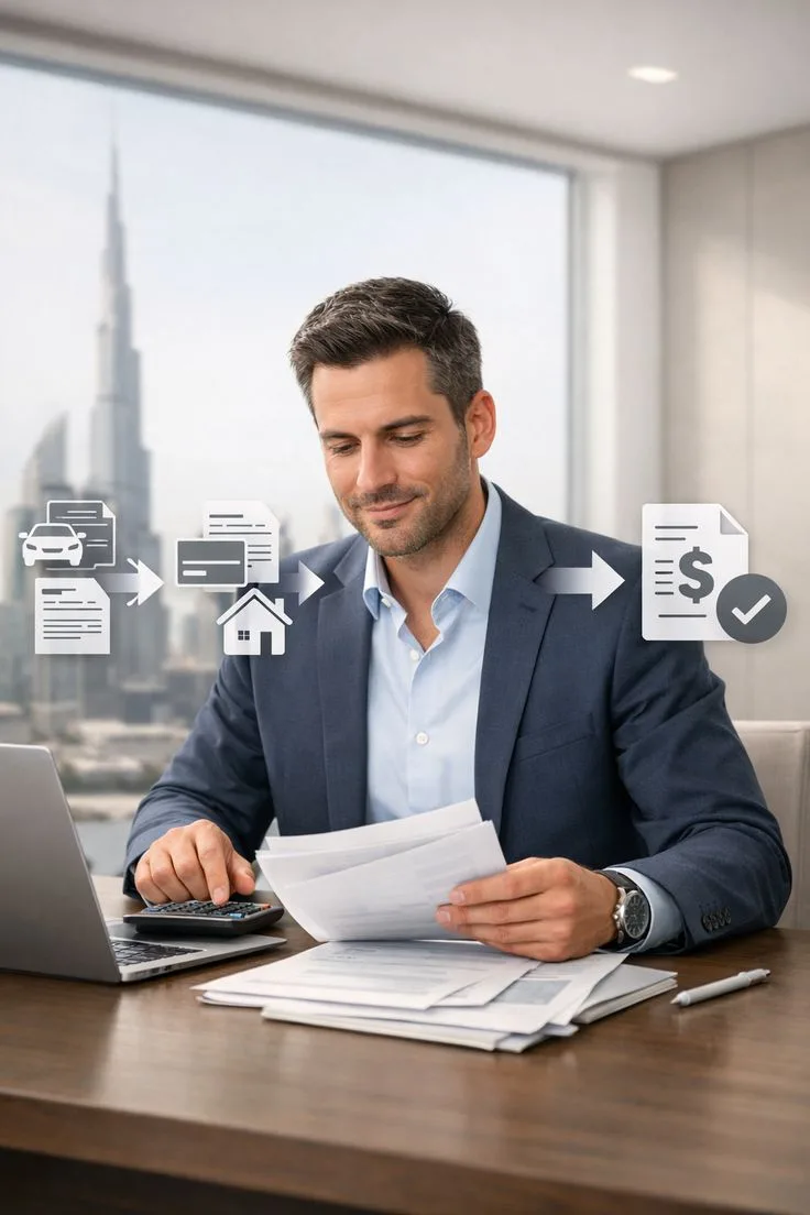 Pure Docs Services consultant managing a personal bank account application