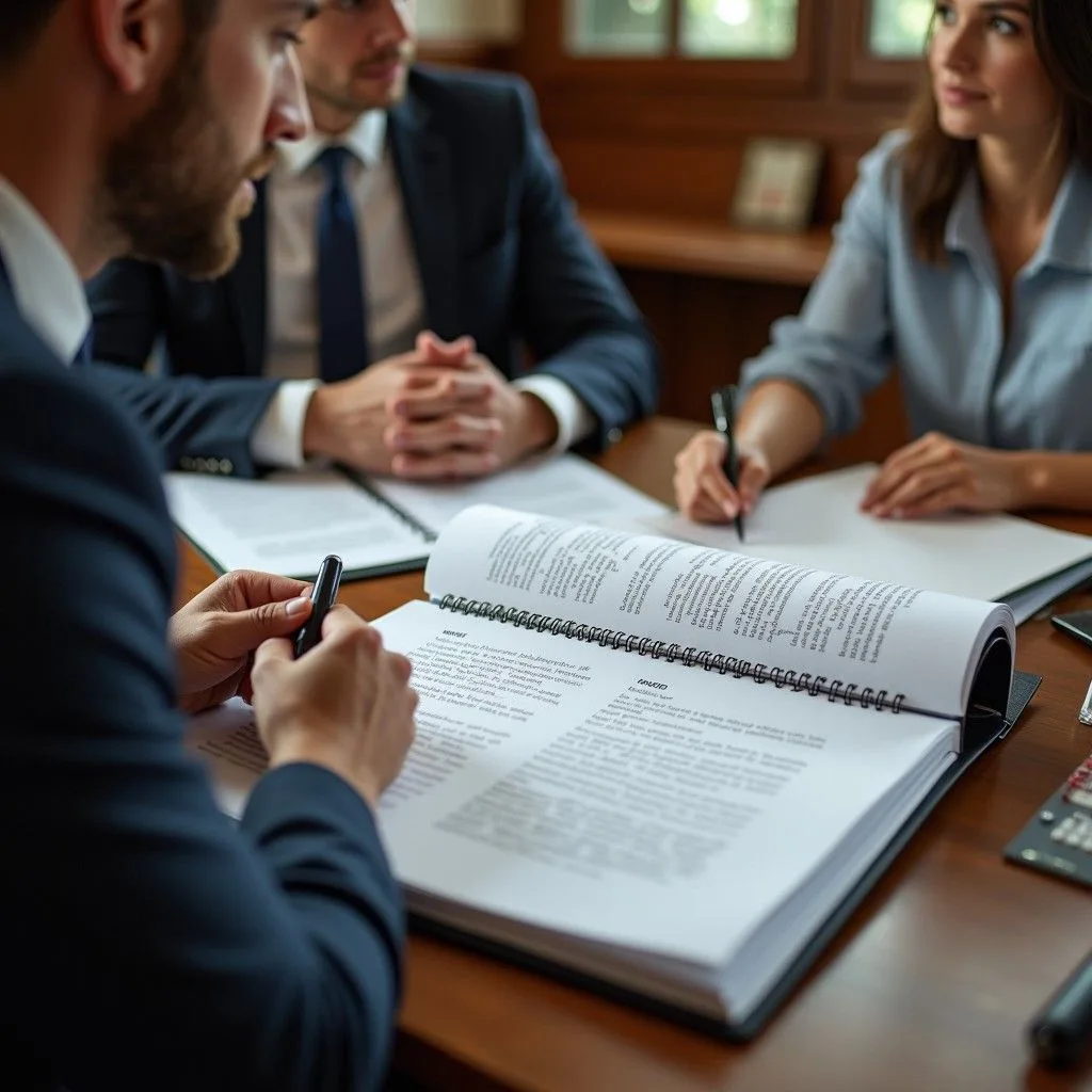 Consultant discussing personal banking eligibility with a client in Dubai